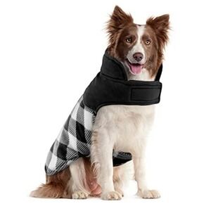 Kuoser Waterproof Reversable Cold Weather Dog Coat L